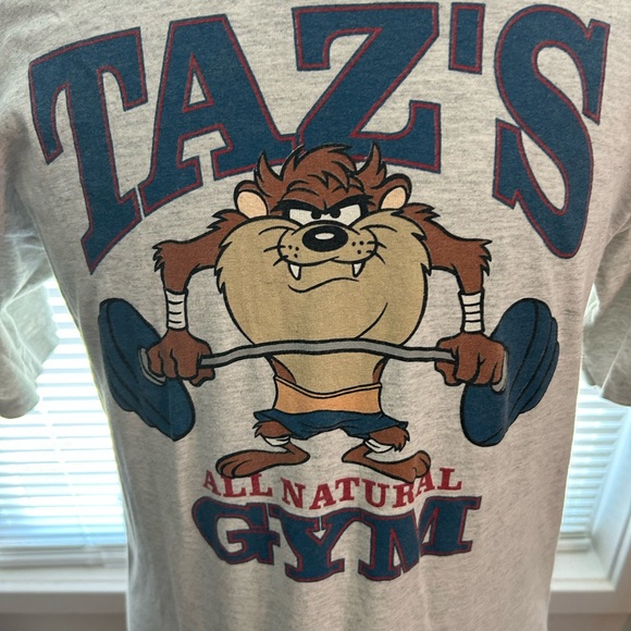 Vintage 1991 Single Stitch ACME Taz's Gym Graphic Tee Size Large - Picture 7 of 7